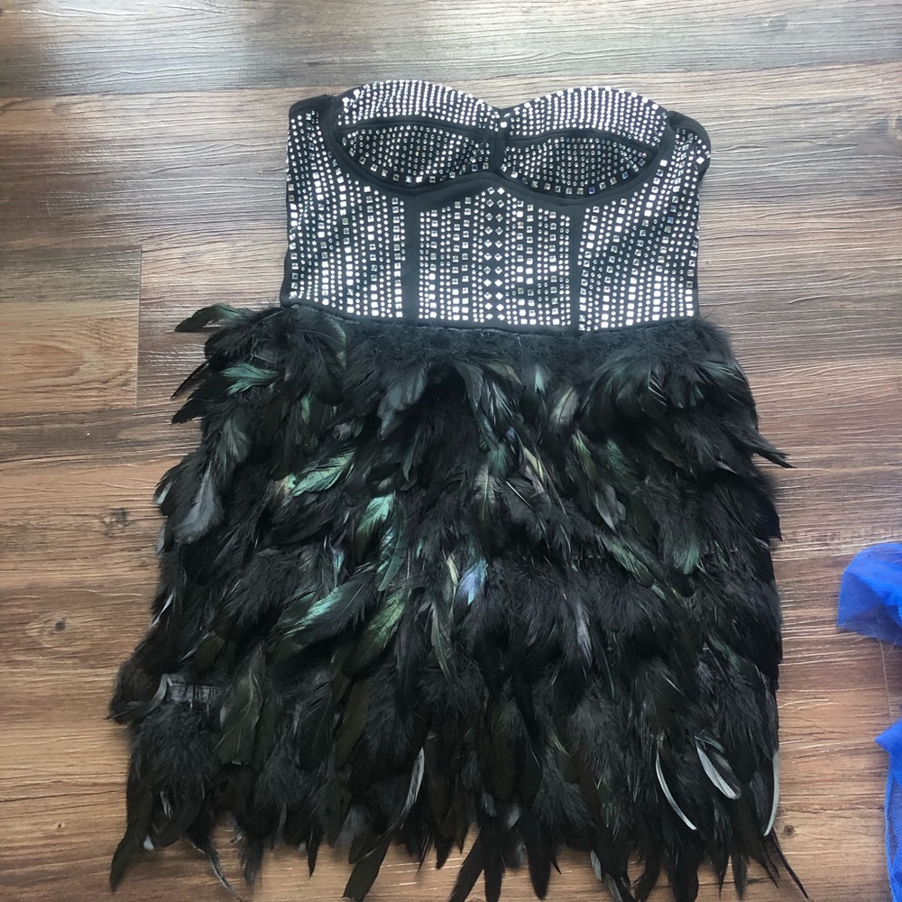 Fashion Nova Feather Dress